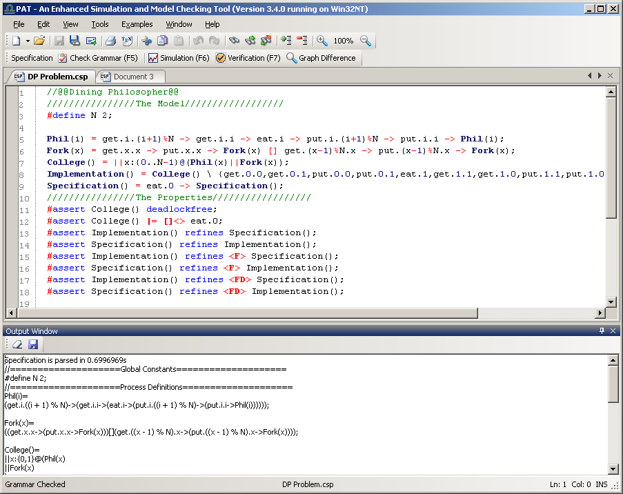 PAT screenshot